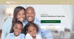 Desktop Screenshot of lifetimedentistryladylake.com