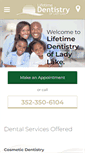 Mobile Screenshot of lifetimedentistryladylake.com